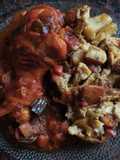 Pollito con guarnición