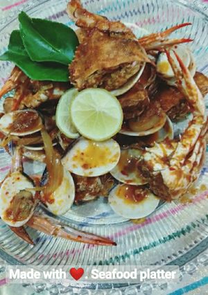 Foto resep Seafood platter♥️