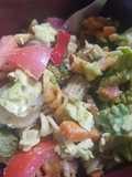 A.S.A.P. Dish: Asian Veggies, Salmon, Avocado, and Pasta