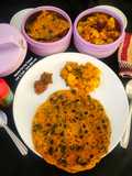Methi Thepla With Til Jeera Aloo Sabzi - A perfect Meal for Traveling Tiffin - Picnic Potluck