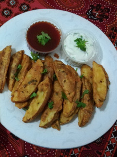 A picture of Potato Wedges.