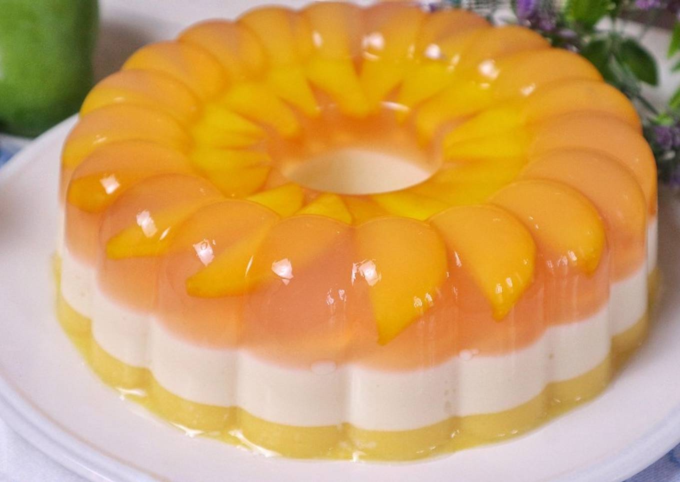 PUDING MANGGA 3 LAPIS | Resep Vla Keju Mayo