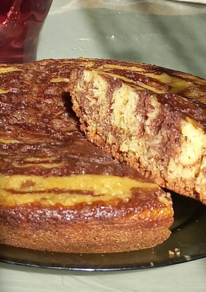 Кекс "Зебра" в мультиварці