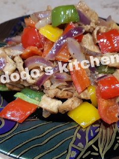 صورة لوصفة فراخ بالبصل والفلفل