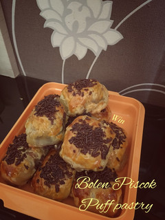 Foto resep Bolen pisang coklat puff pastry