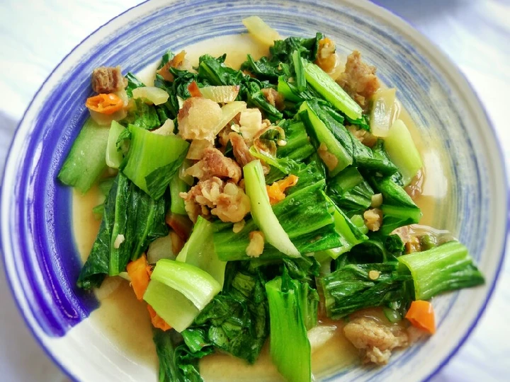 Langkah Mudah untuk Menyiapkan Resep Pokcoy Tumis Dengan Tetelan Anti Ribet, Enak