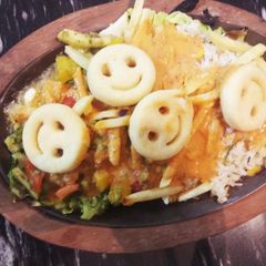 Exotic veg sizzler A picture of Exotic veg sizzler.