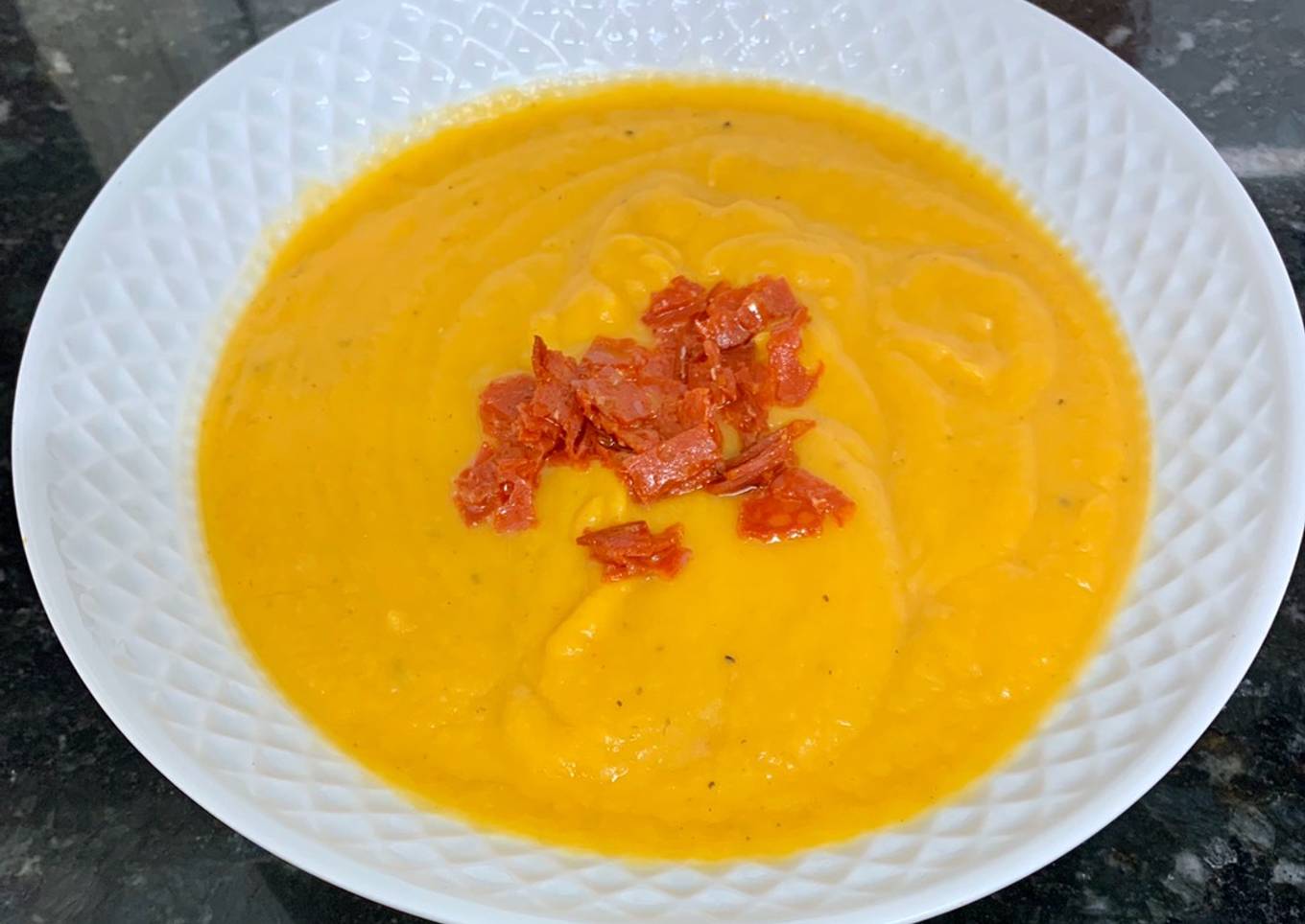 Crema de calabaza y batata