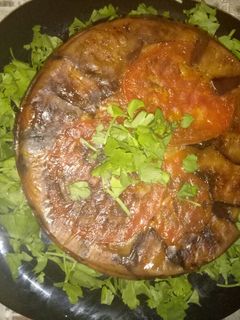 صورة لوصفة مقلوبة باذنجان