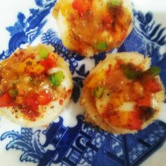 A picture of Cheesy chilli Jaggery coin.
