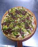 Pizza al estilo chacarero