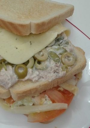 Foto principal de Sándwich o sangui vegetal con queso
