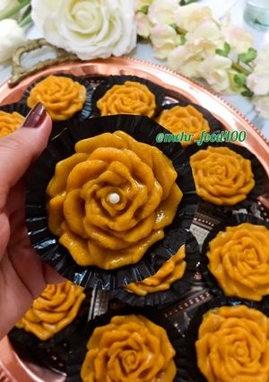 عکسی از دستور ترحلوای زعفرانی تبریز