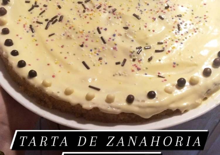Recipe of Homemade Tarta de zanahoria en 10 min