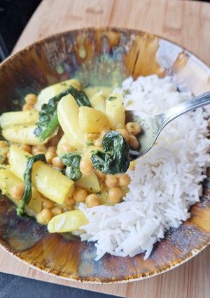 Une photo de Curry d'asperges
