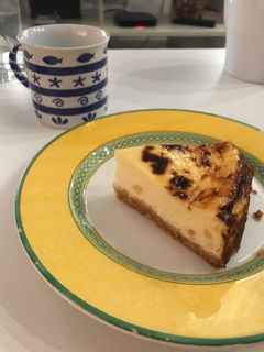 Una foto de Tarta de queso y galleta