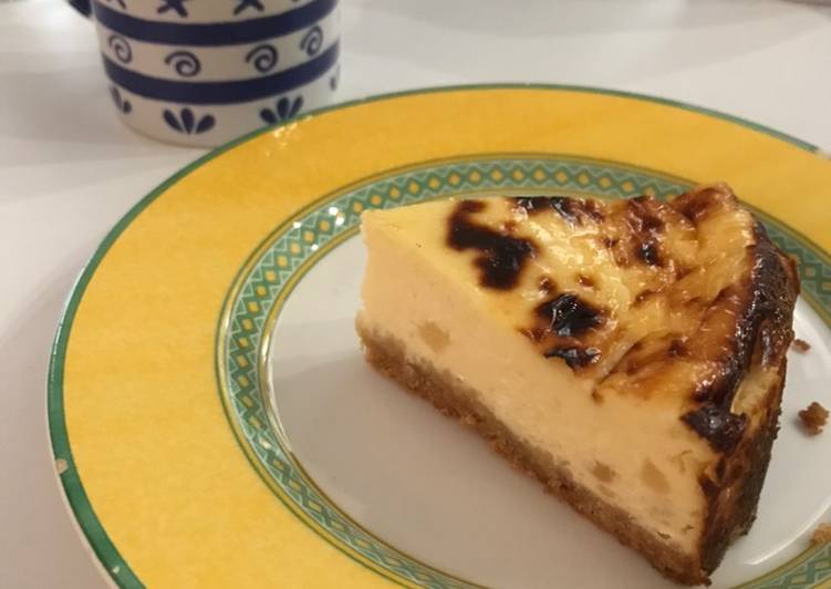 Tarta de queso y galleta
