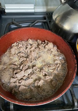 Una foto de Milanesa con papas