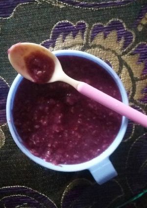 Foto resep Mpasi 10+,oat labu ungu