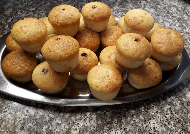 Cupcakes de banana sin huevo