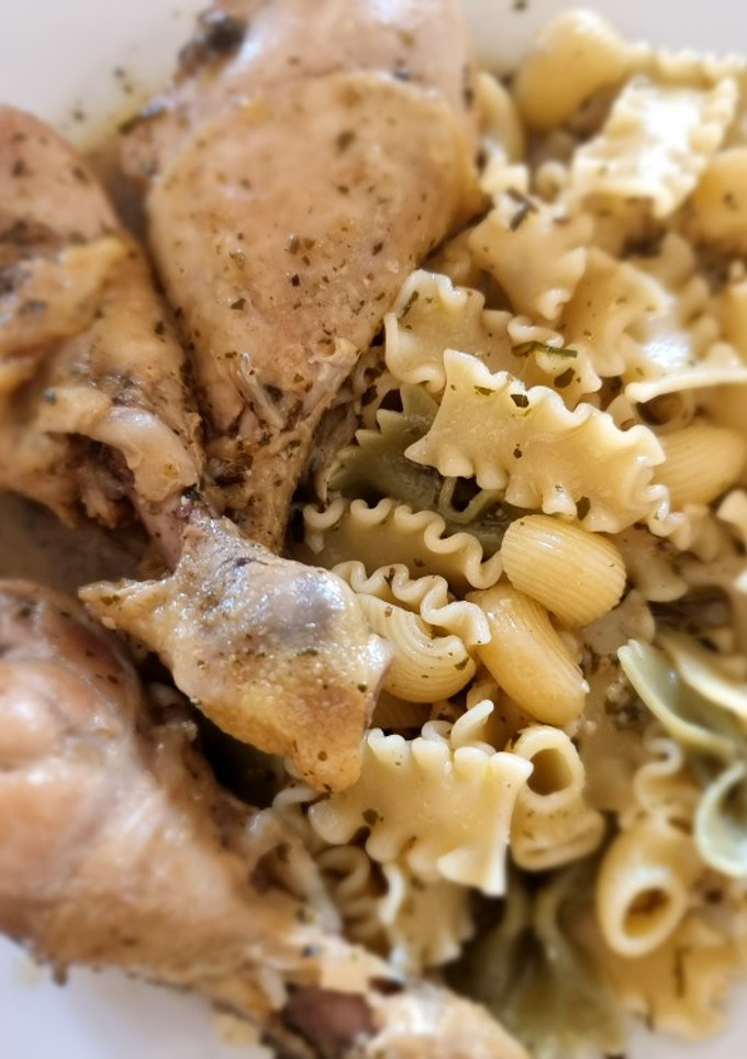 Una foto de Pollo a la cerveza con especias