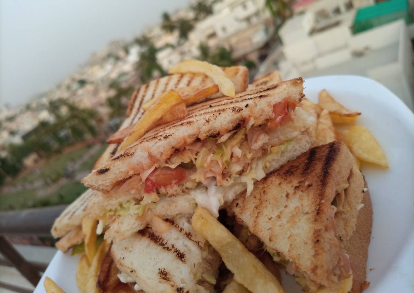 Fajita Club Sandwich