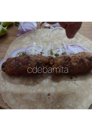 A picture of Veg Shammi Kebab Frankie.
