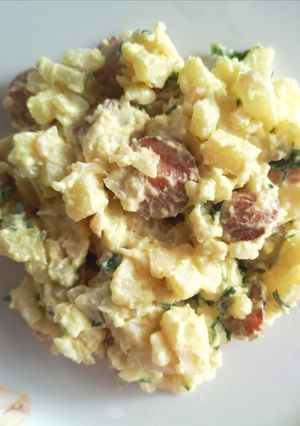 Una foto de Ensalada de papa alemana a mi estilo