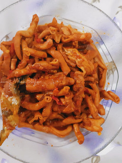 Foto resep Tumis Usus Manis Pedas