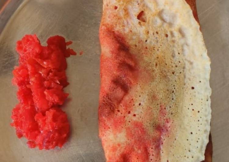 Beetroot dosa