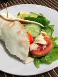Wrap de pollo y verduras