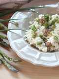 Risotto with Asparagus, Sausage, and Chives