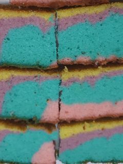 Foto resep Rainbow cake panggang