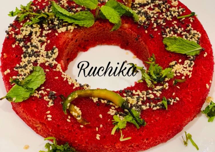 How to Make Any-night-of-the-week Beetroot Bunt Dhokla