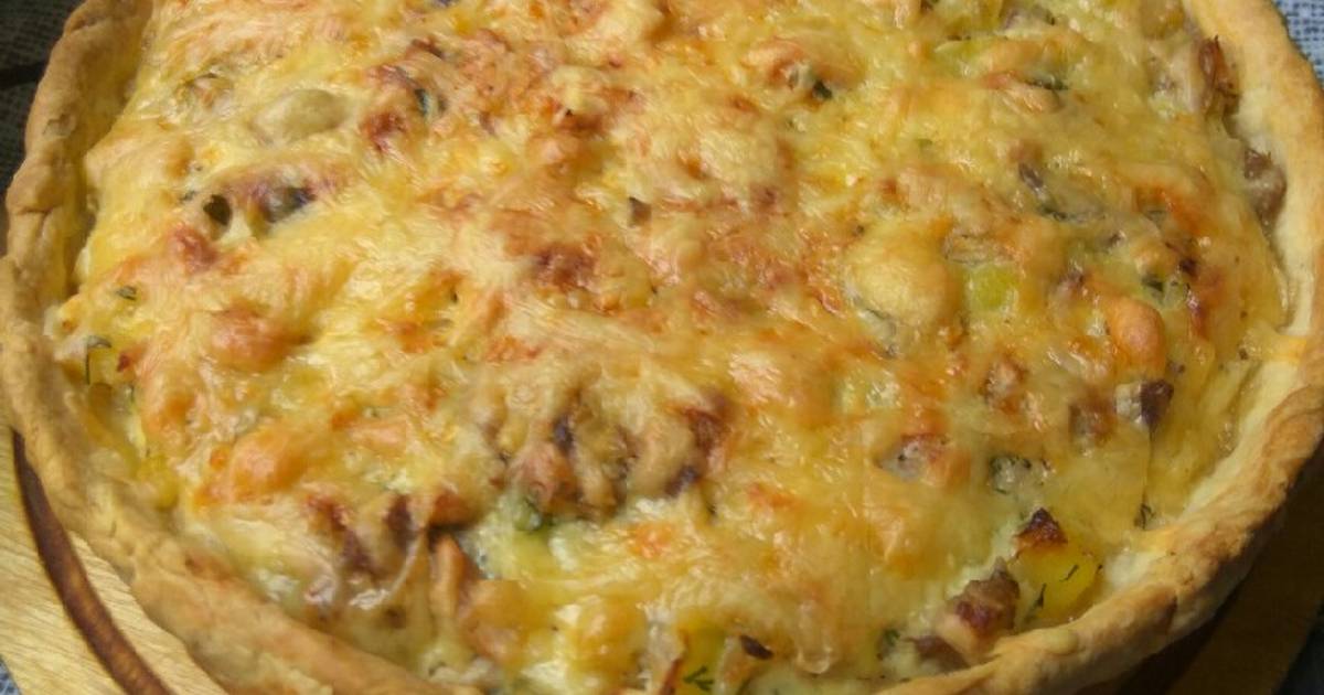 Открытый Пирог С Курицей Фото