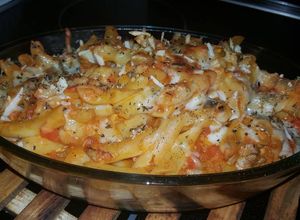 Una foto de Macarrones al horno (versión vegetariana)