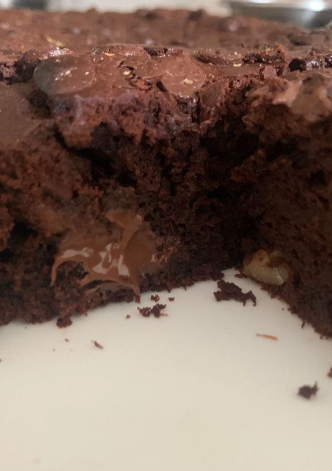 Una foto de Brownie con sorpresa