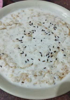 A picture of Boondi raita.