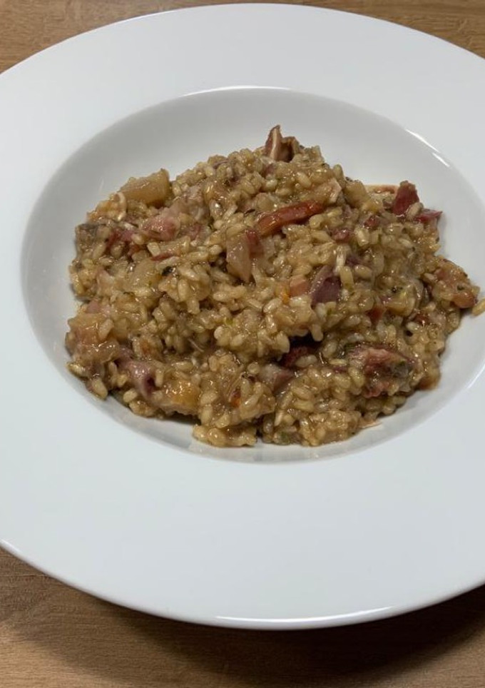 Una foto de Risotto de la tierra