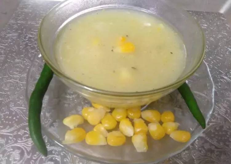 How to  Sweet corn soup(instant)