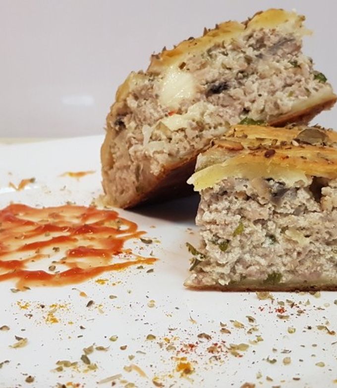 O poză a rețetei Plăcintă cu carne și ciuperci rețeta finlandeză.