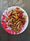 Pasta con pimientos