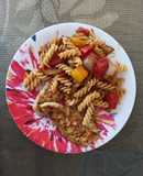 Pasta con pimientos