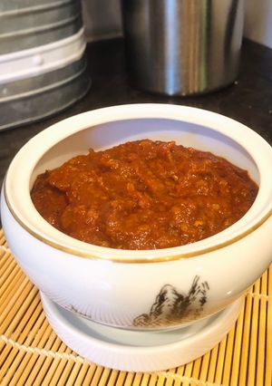A picture of Spicy Anchovies Chili Sauce.