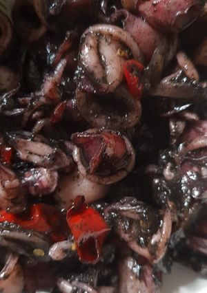 Foto resep Cumi hitam, praktis simple, no amis