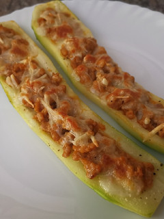Una foto de Calabacines rellenos especiales