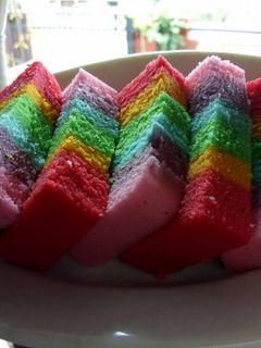 Foto resep Rainbow Cake Kukus