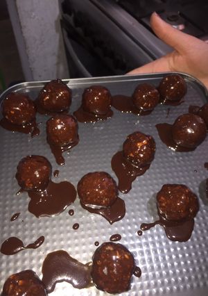 Una foto de Trufas con galletitas María
