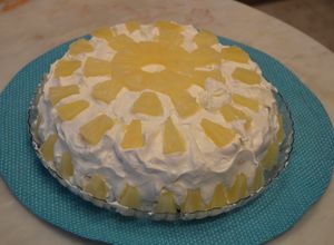 Foto de Bolo de ananás com chantilly