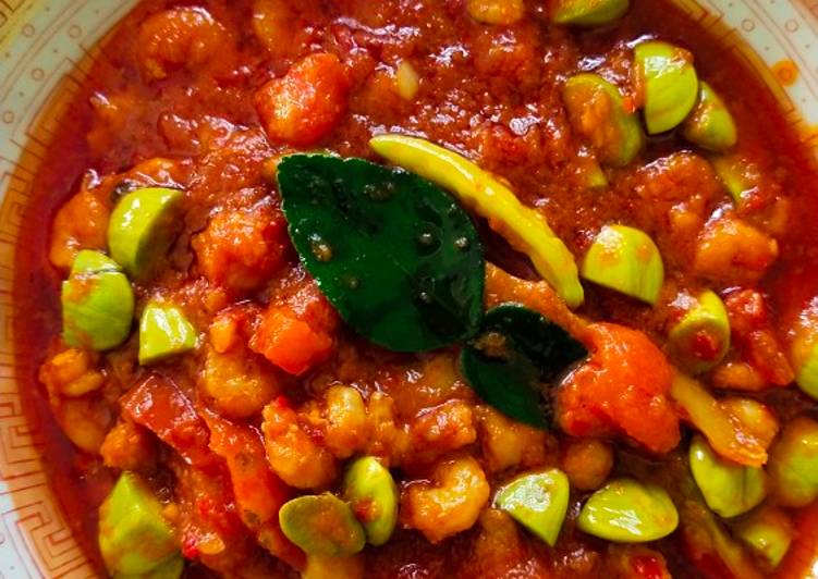 Resep Sambal udang pete/petai, Lezat Sekali